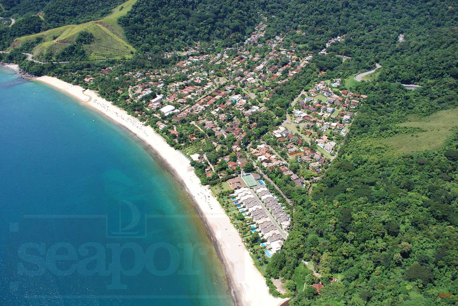 Foto  aérea da Praia de Toque Toque Pequeno