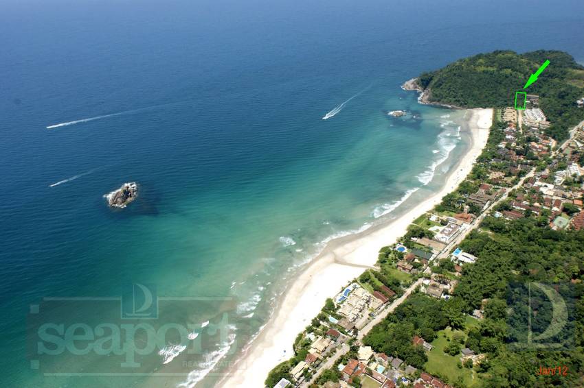 Aérea localização Praia de Juquehy