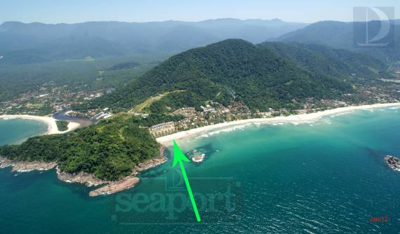 Localização frente ao mar, melhor parte da praia