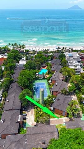 Localização da casa dentro do condomínio frente ao mar