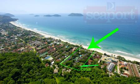 Localização da casa dentro do condomínio frente ao mar