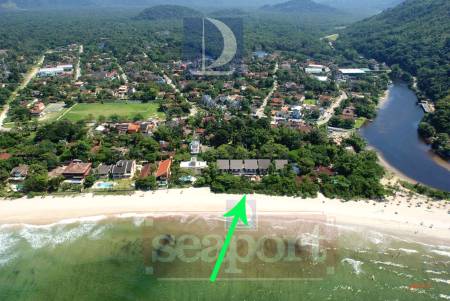 Localização do condomínio na Praia de Barra do Una 