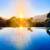 Piscina por do sol