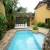 Piscina do condomÃ­nio  e churrasqueira 